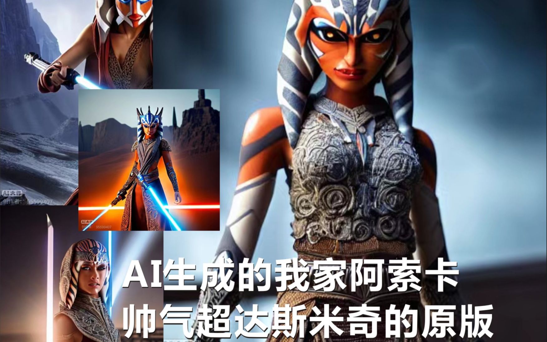 ai生成的绝地战士阿索卡,帅气超原版