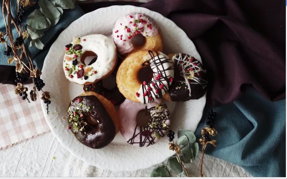 各种口味的甜甜圈