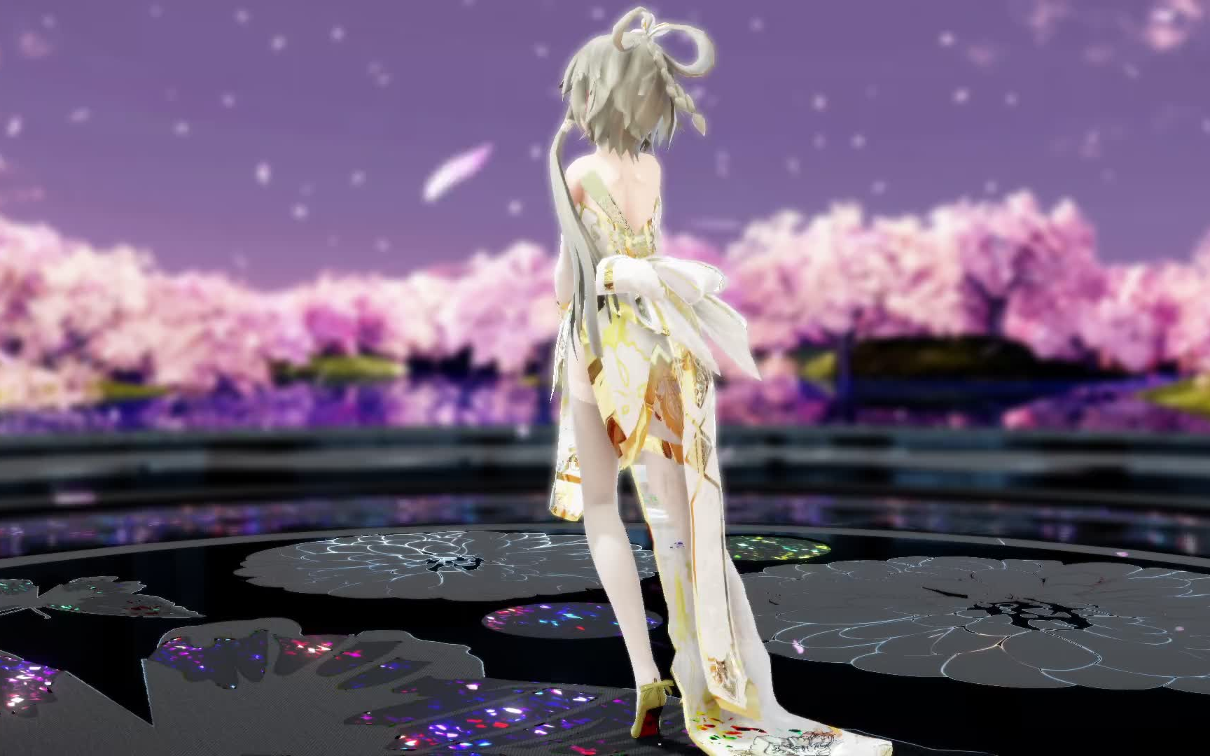 mmd洛天依凤凰式旗袍《桃花旗袍》重置版_哔哩哔哩_bilibili
