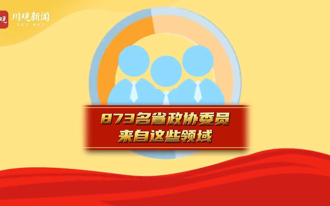 政协四川省第十三届委员会共有委员873人,你知道这873名委员分别来自哪些领域、有何特点吗?哔哩哔哩bilibili