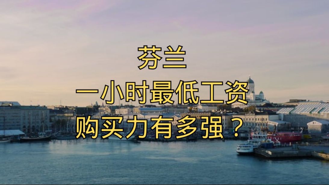 全世界最幸福的国家芬兰,一小时最低工资的购买力有多强哔哩哔哩bilibili