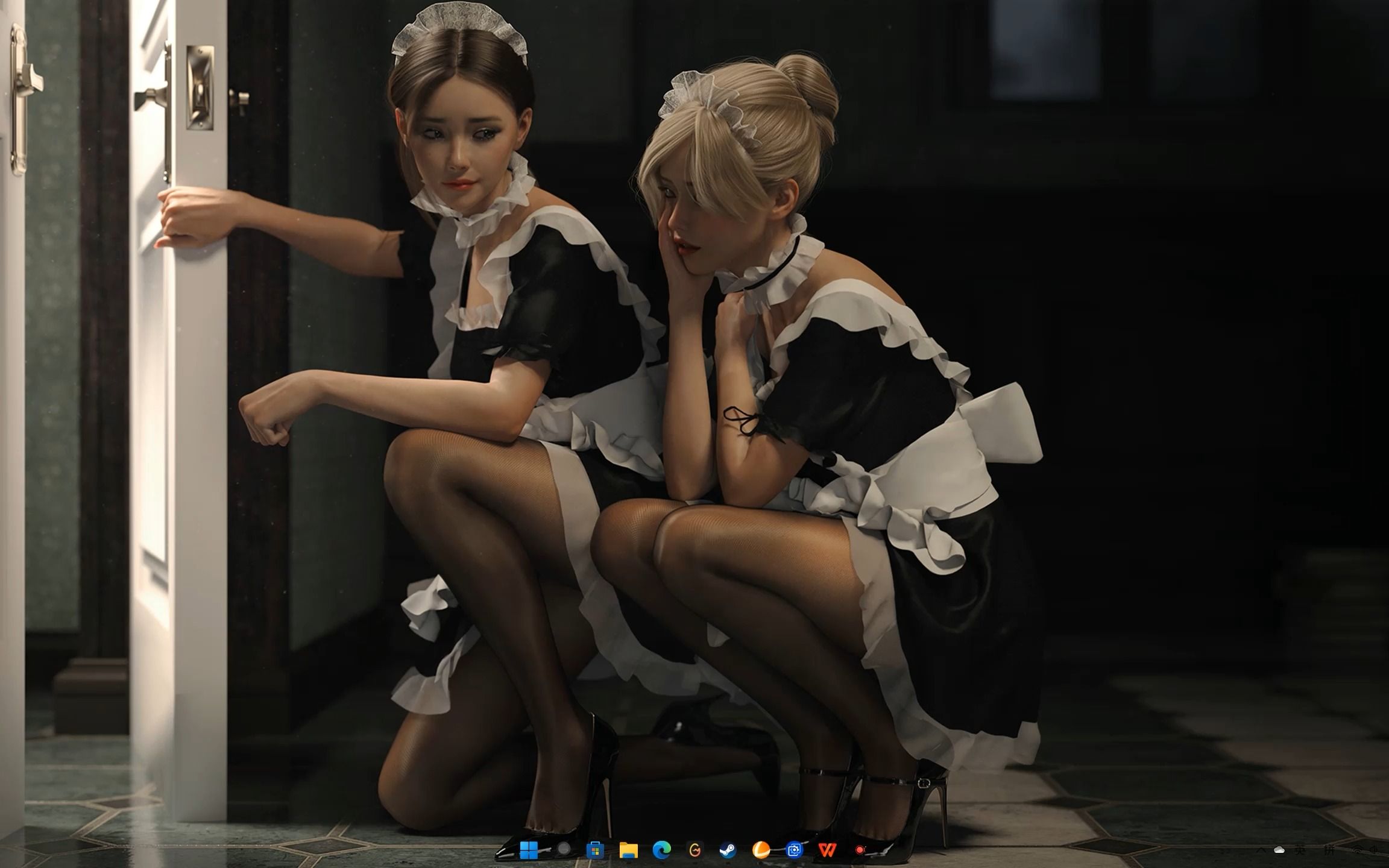 wallpaper engine壁纸推荐#黑丝女仆系列哔哩哔哩bilibili