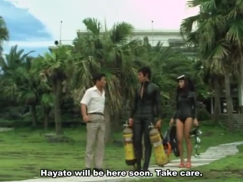 潜水电影26535 男蛙人和女蛙人共同潜入并逃脱