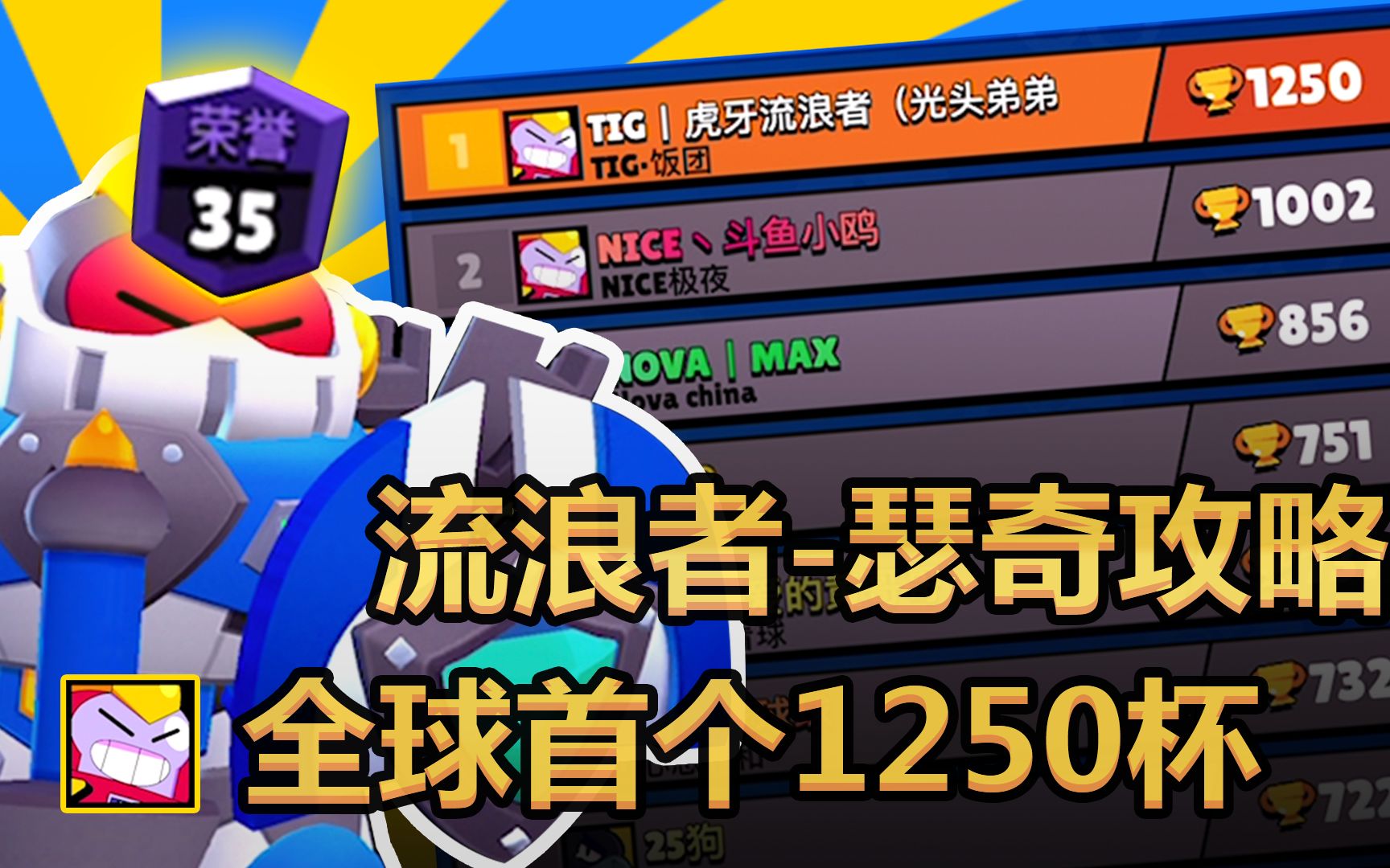 活动作品流浪者全球首个1250黑牌瑟奇教学攻略丨荒野乱斗