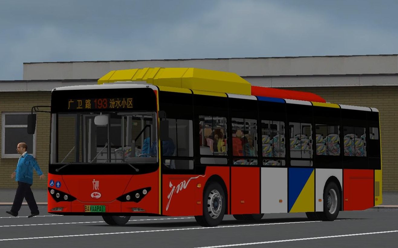 【omsi2&广佛市内测版】新车体验 比亚迪k9fe 原地起飞 193路 广卫路