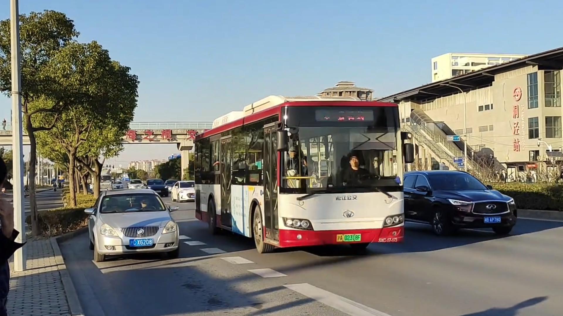 "终点站快到了,开得慢一点吧"]嘉松线 洞泾地铁站-松江客运中心17中混