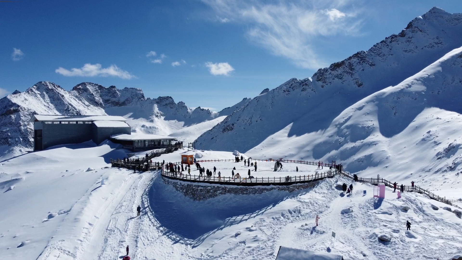 达古冰川航拍|俯瞰4860米