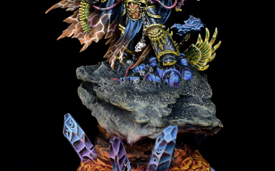 战锤40000 战棋 桌游 混沌战帅 百战百胜 阿巴顿 二号涂装完成品