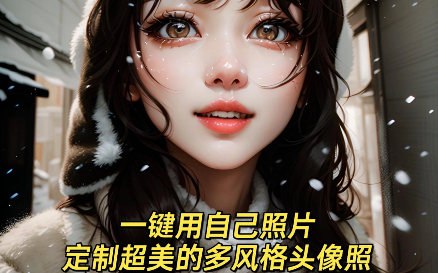 一键自定义美美头像教程,使用了元色写真,ai让每个人变得很强