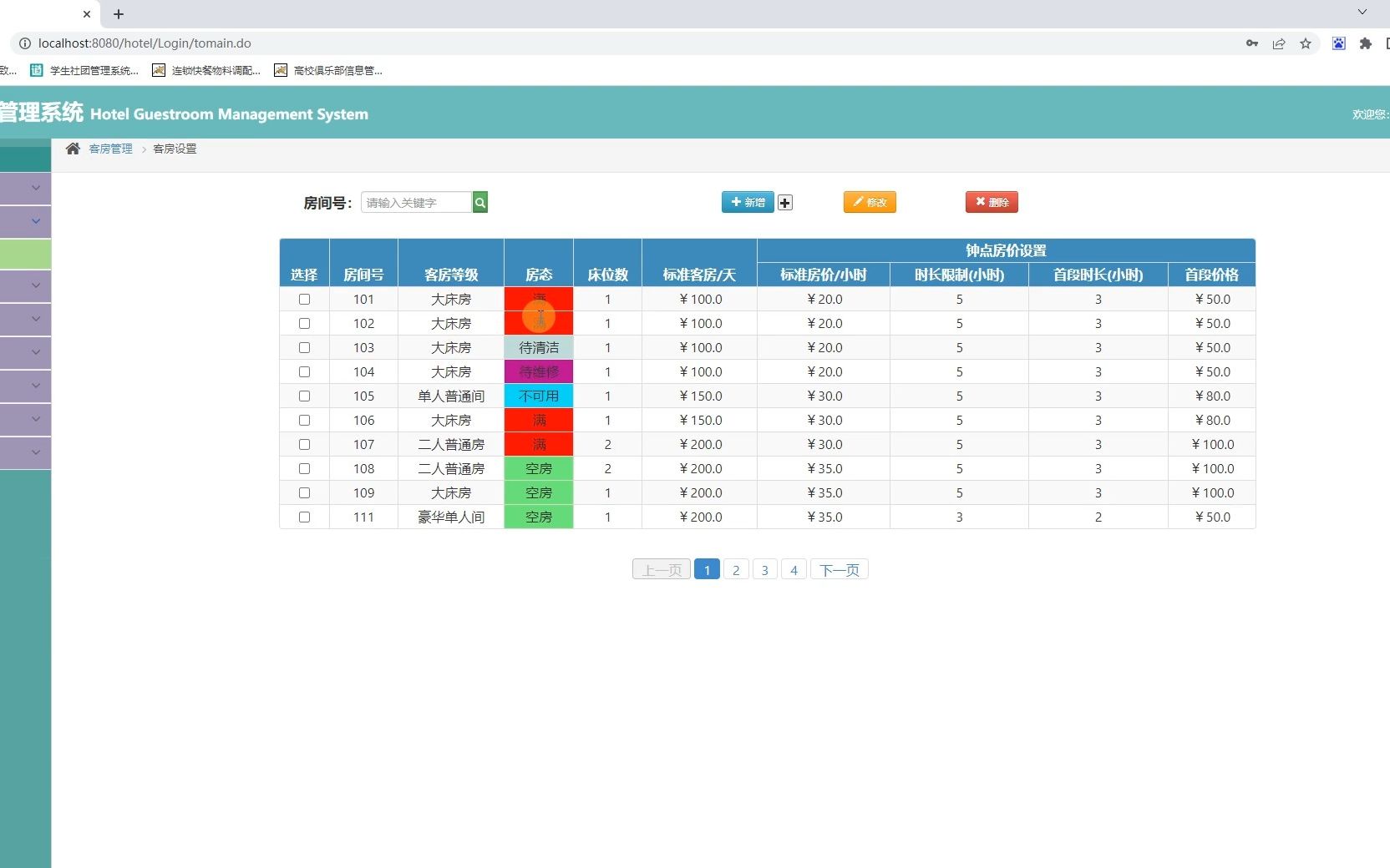 【计算机毕设课设】118java jsp ssm框架的酒店客房管理系统哔哩哔哩bilibili