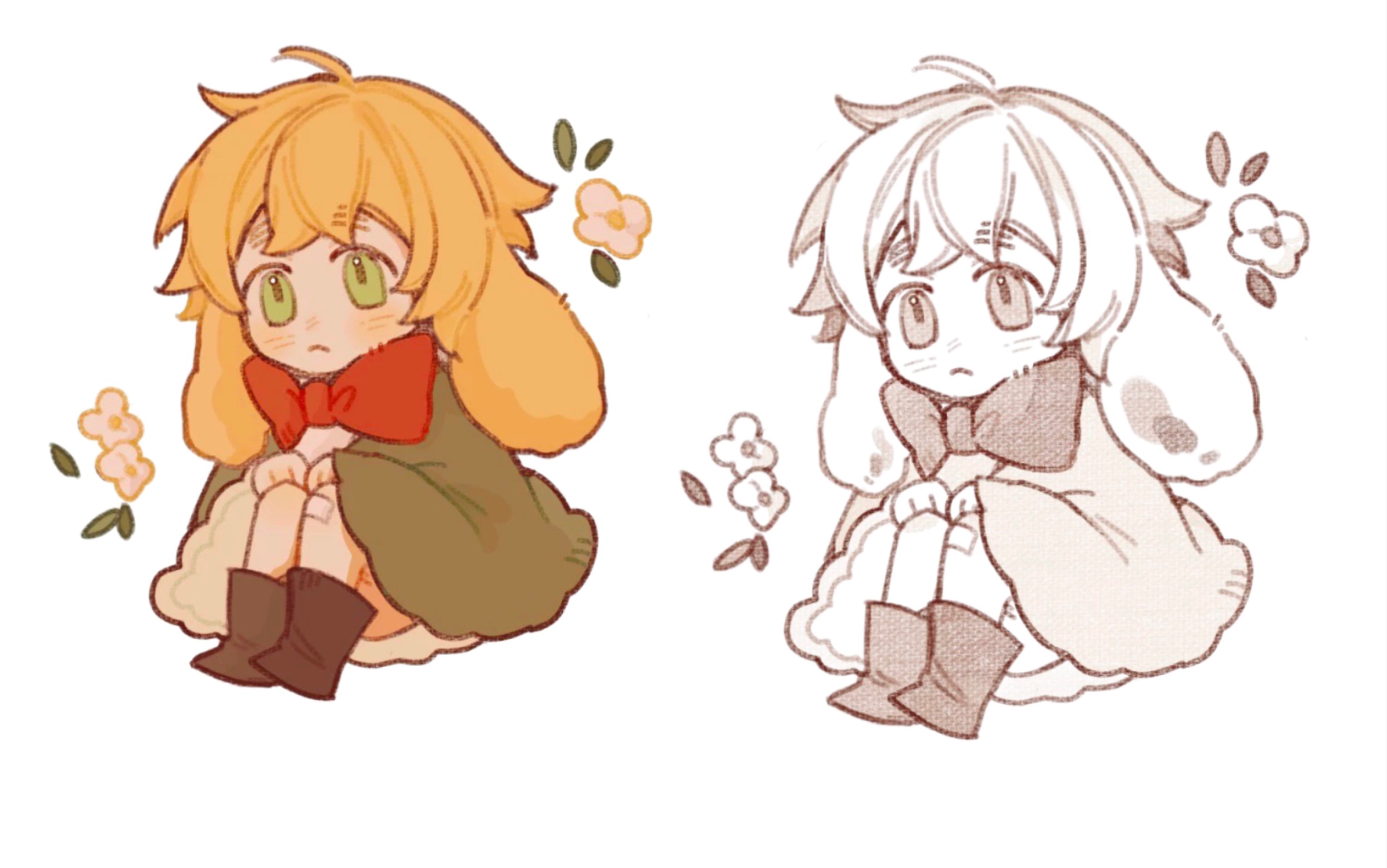 眉兔 一口一个()