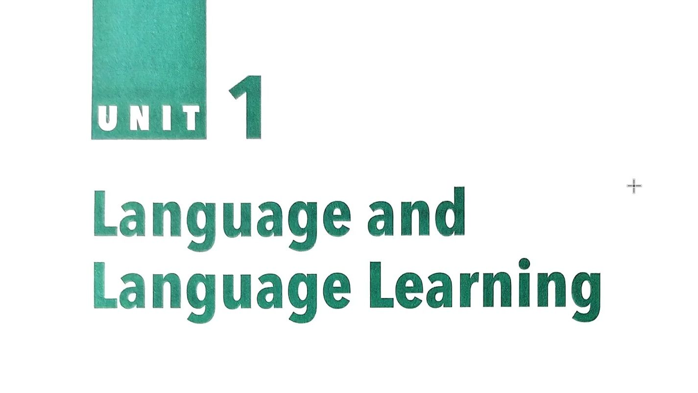 王蔷教学法第三版unit1 language and language learning