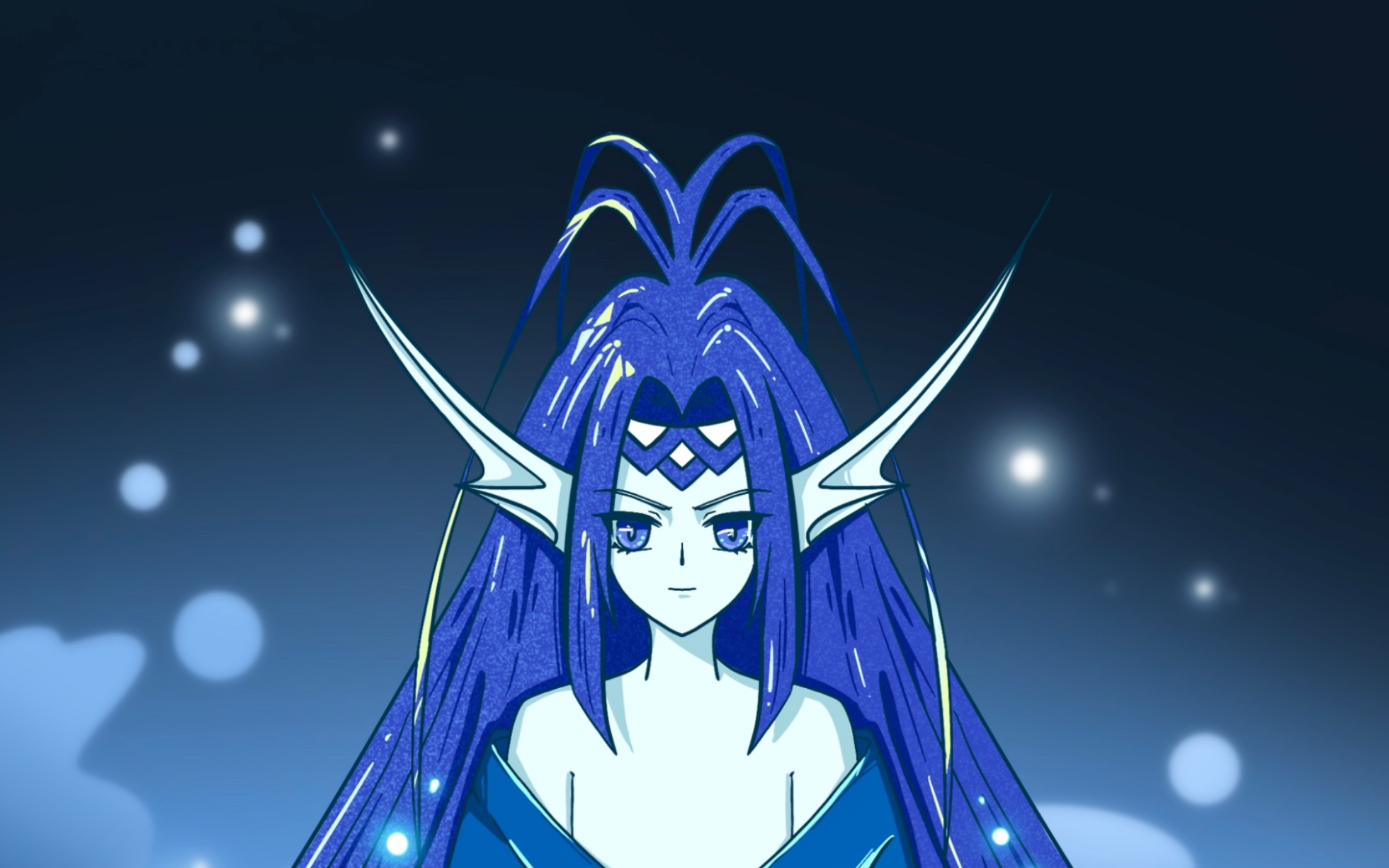 【魔卡少女樱库洛牌同人】procreate手绘插画库洛牌同人-水