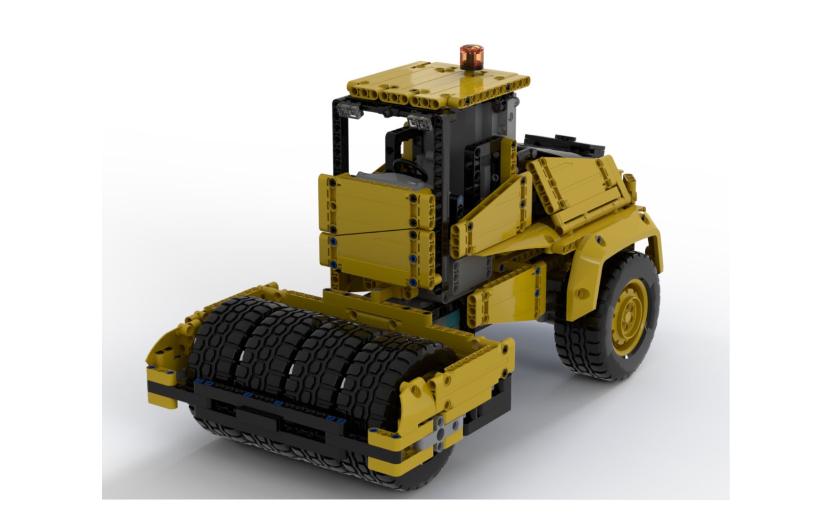 42114 c模式 沃尔沃 压路机 lego乐高 technic科技/机械 moc_哔哩哔哩