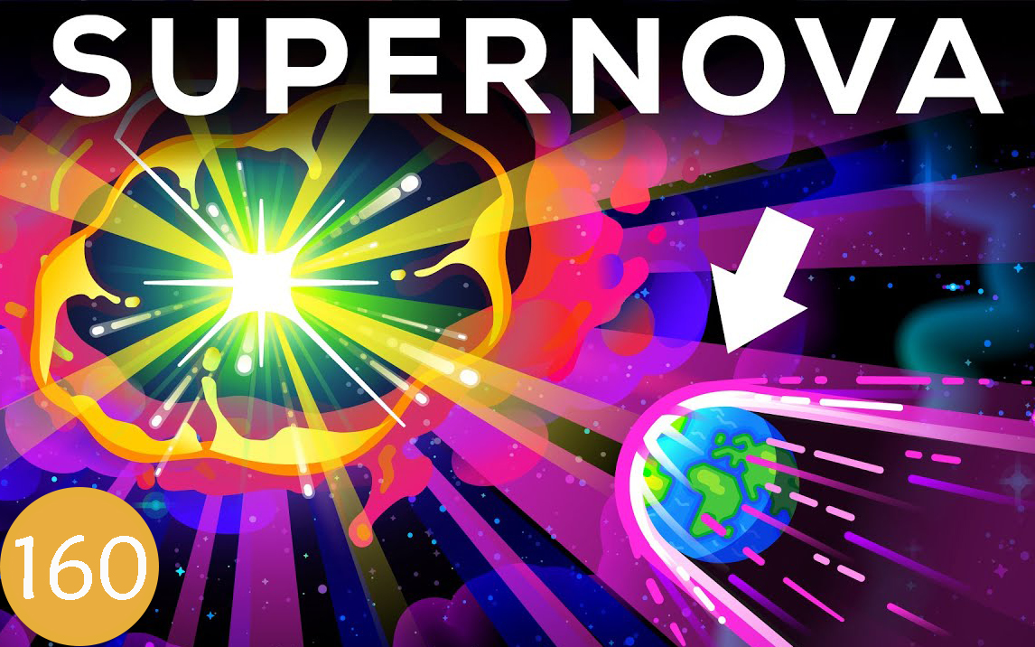 [图]【Kurzgesagt】第160期：超新星爆发席卷了地球会怎么样？What If a Supernova Hits Earth-