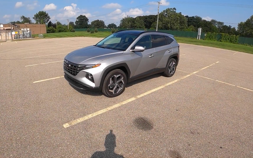 2022年现代图森混合动力awd 内外巡视和试驾