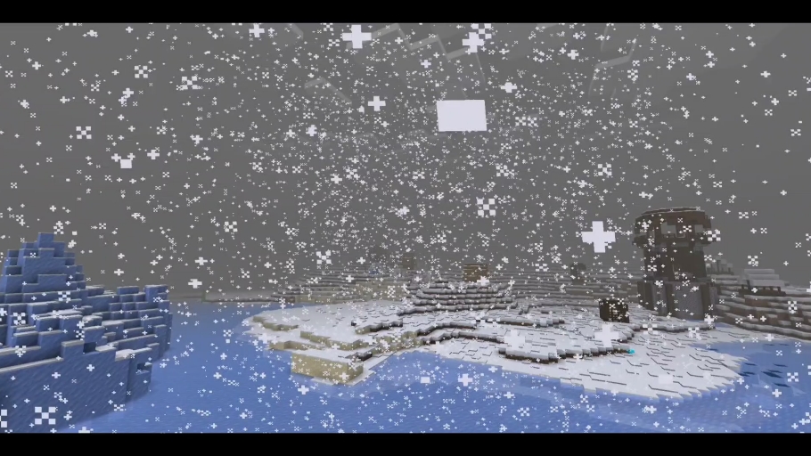 我的世界多美的雪天