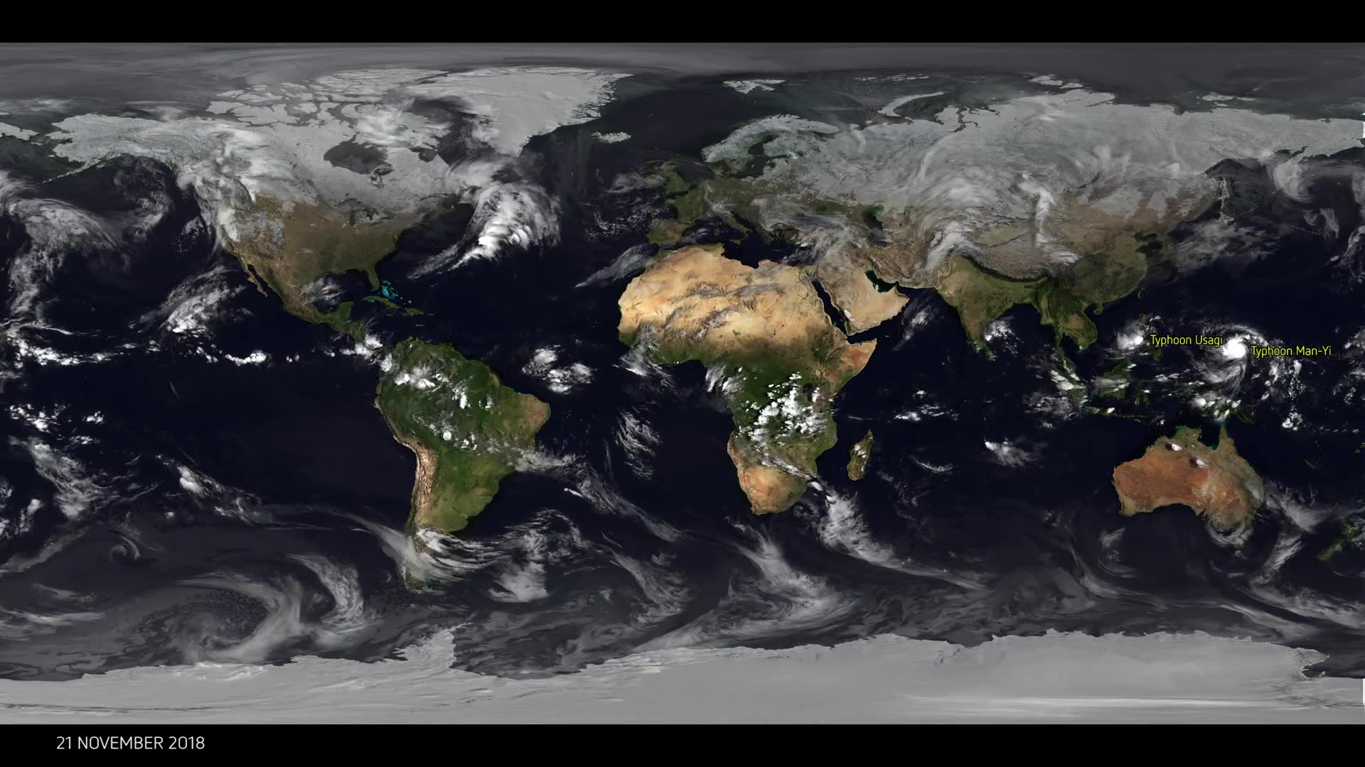 2018年11月全球卫星云图_哔哩哔哩_bilibili