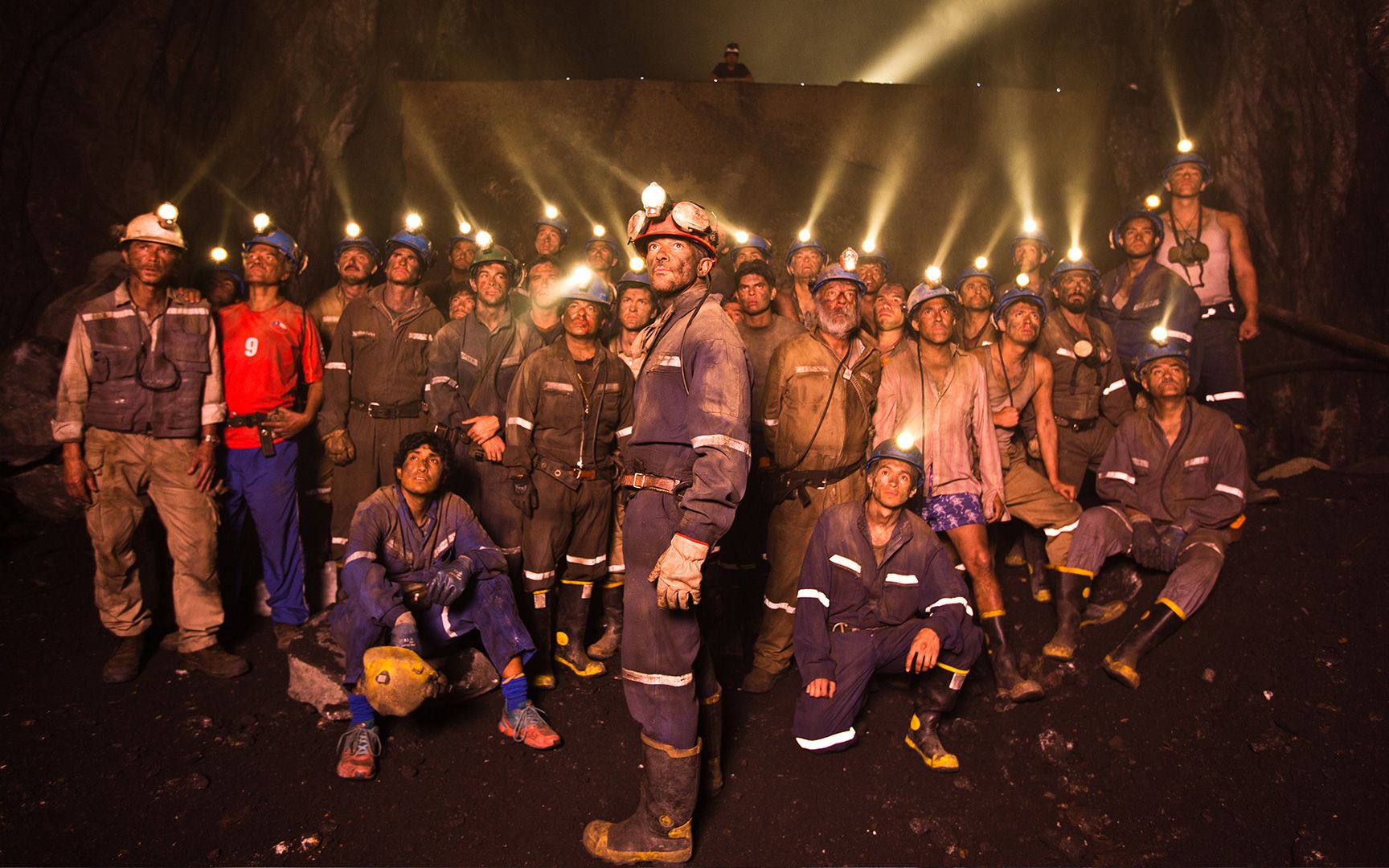 智利矿工图片