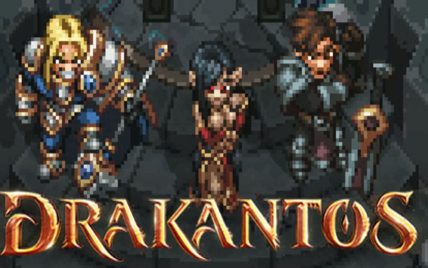 [图]免费复古像素风MMORPG新《Drakantos》上架Steam