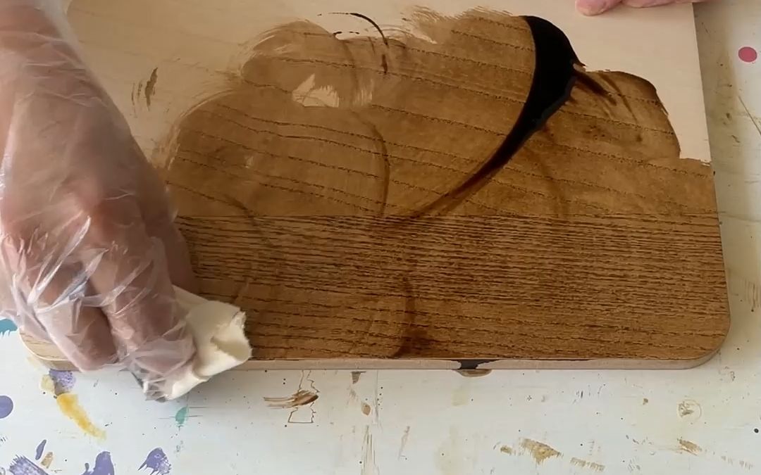 木蜡油涂刷全流程