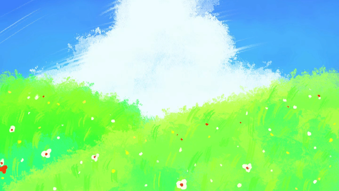 【procreate】插画草地绘画过程