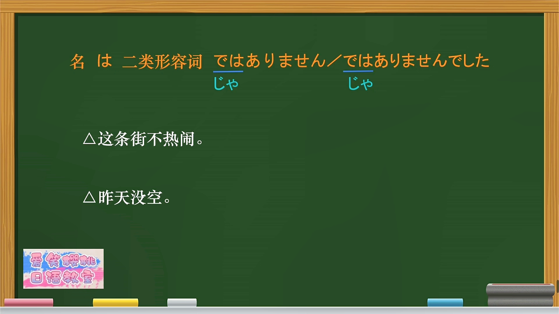 第77集|日語入門 二類形容詞做謂語時的否定形式