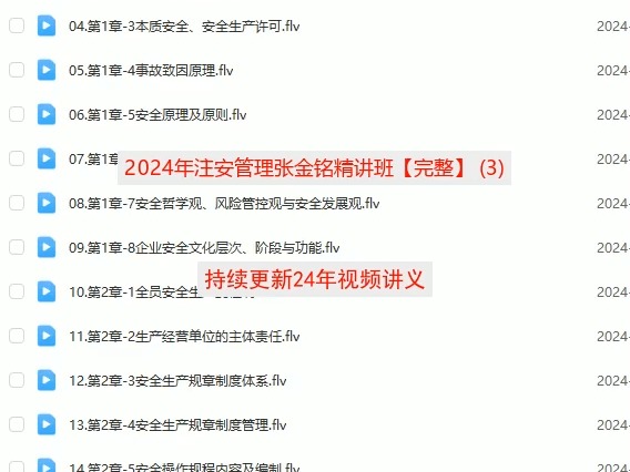[图]2024年注安管理张金铭精讲班【完整】 (3)