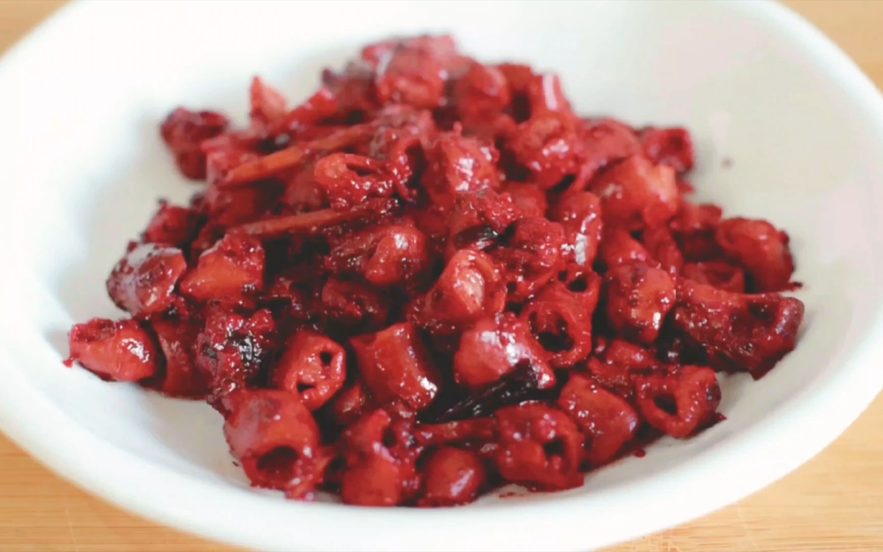 福州传统菜,红酒糟炒小肠.我再也不想洗小肠了!