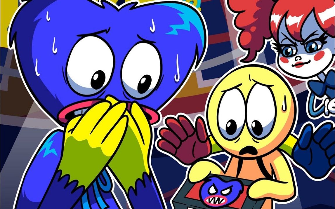 poppyplaytime动画huggywuggy和player在一起很伤心4