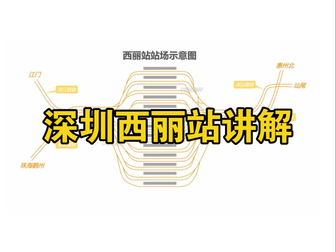 深圳西丽站讲解,为什么赣深高铁直接接深江铁路侧线了?哔哩哔哩bilibili