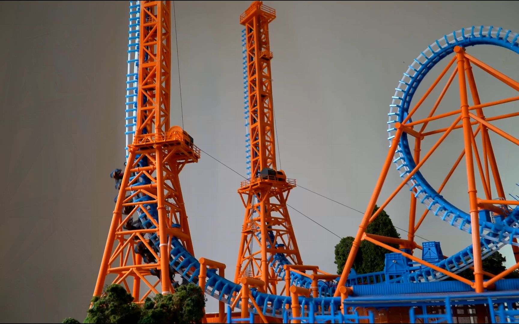 【模型轨道】全3d打印动力模型过山车【非第一视角】