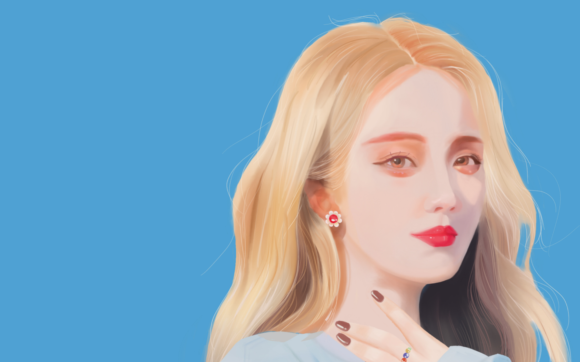 procreate给普雅大人画的一幅画girlsplanet999符雅凝出道加油鸭