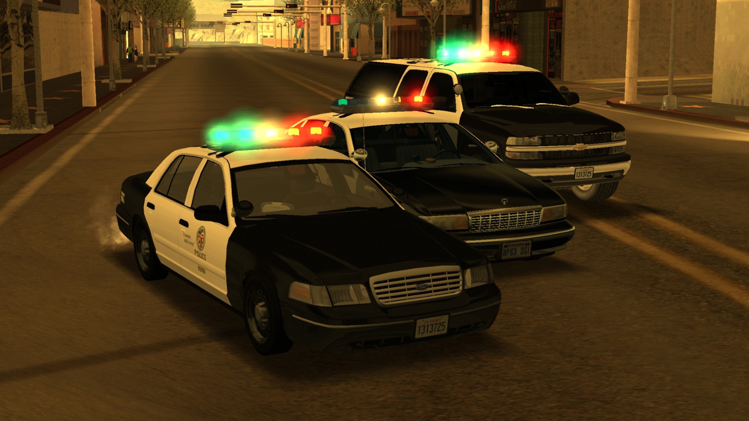 【gtasa圣安地列斯】lapd警车 vsl转灯展示
