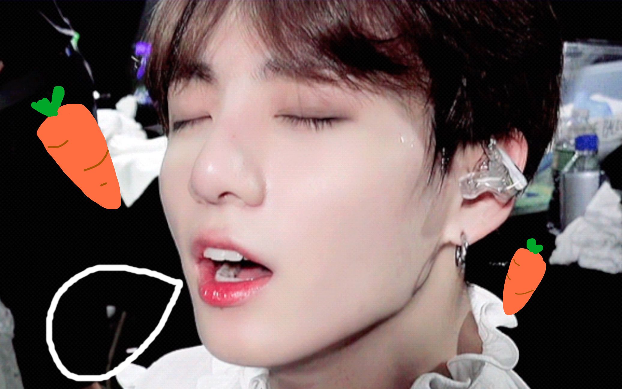 【田柾国】圆菇菇甜度满分,吧唧一口小兔的脸,好可爱想戳好喜欢