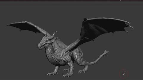 Zbrush 雕刻飞龙高精度模型全流程教程 中英双字 哔哩哔哩 Bilibili