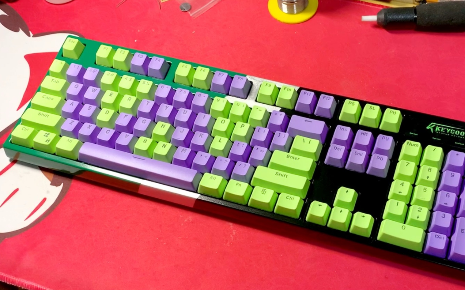 laoyin假面骑士w主题配色机械键盘www假面骑士的键盘