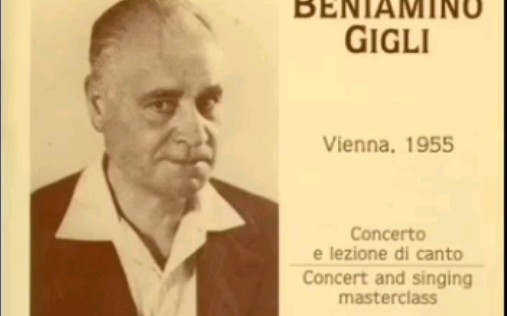 [图]Beniamino Gigli(吉利)演唱 Non ti scordar di me(请不要忘记我)1955年音质修复版