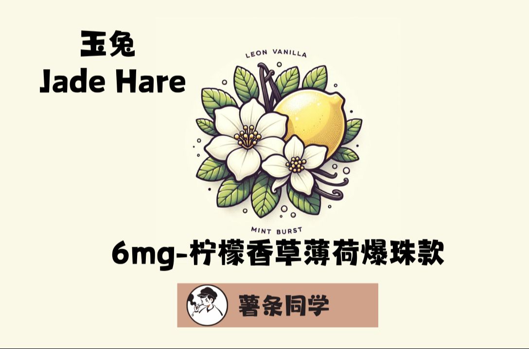 Jadehare玉兔唇烟口含袋评测柠檬香草薄荷爆珠款(测试版)哔哩哔哩bilibili