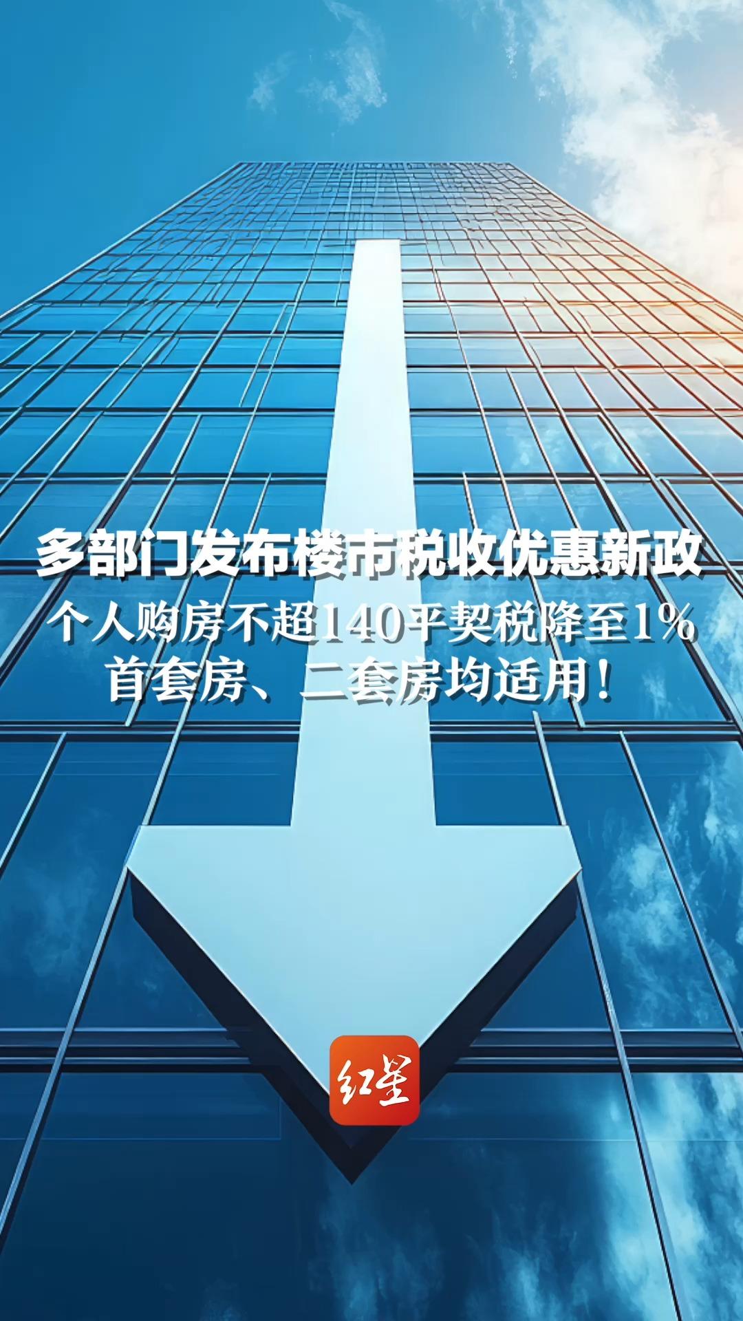 多部门发布楼市税收优惠新政!个人购房不超140平契税降至1%,首套房、二套房均适用!哔哩哔哩bilibili