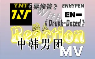 【时代少年团TNT】【ENHYPEN】【中韩男团reaction】路人看《要你管》《Drunk-Dazed》mv