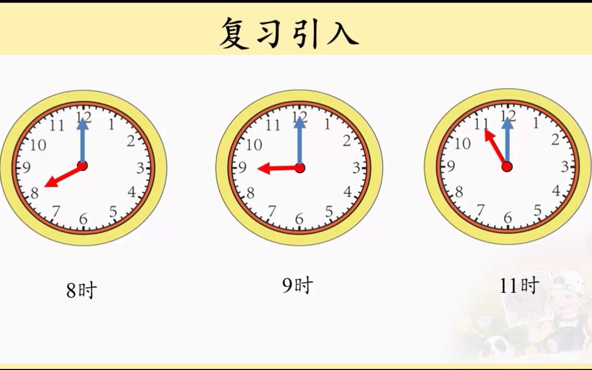 [图]人教版小学数学二上优质课精品课——《认识时间》微课