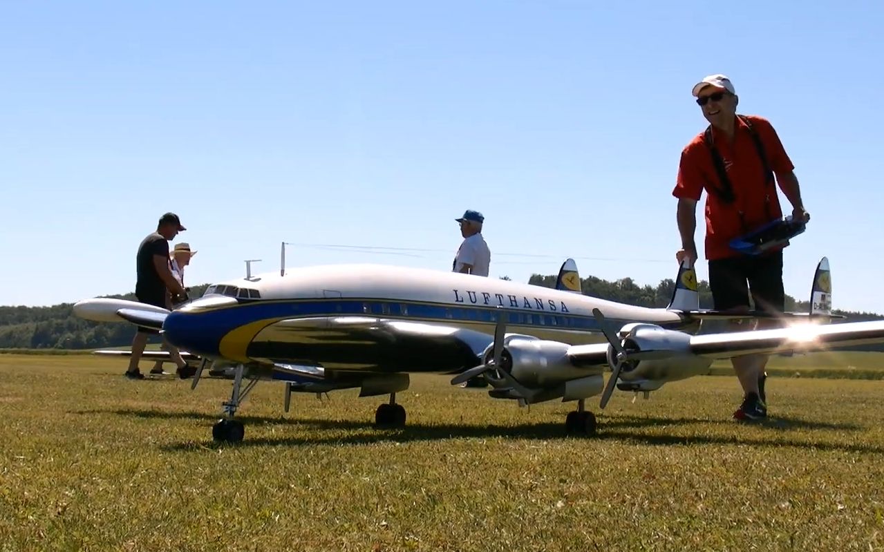 【航模像真机】超级星座l-1049客机遥控模型