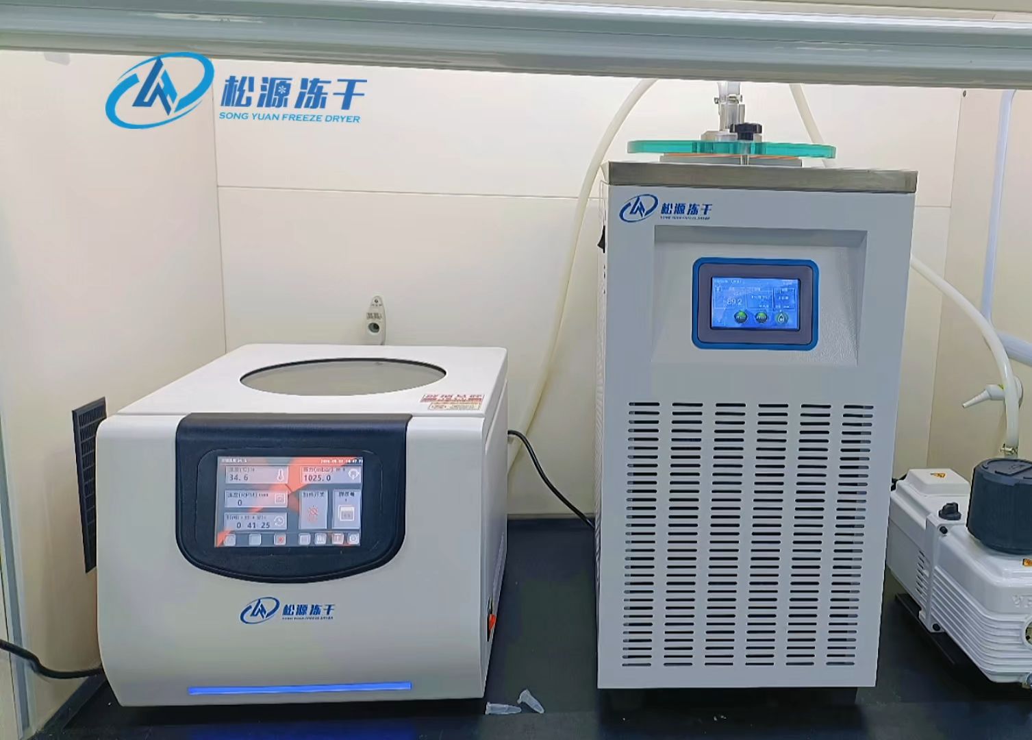 真空离心浓缩仪搭配零下85℃安装调试完成,用于dna/rna,核苷,蛋白