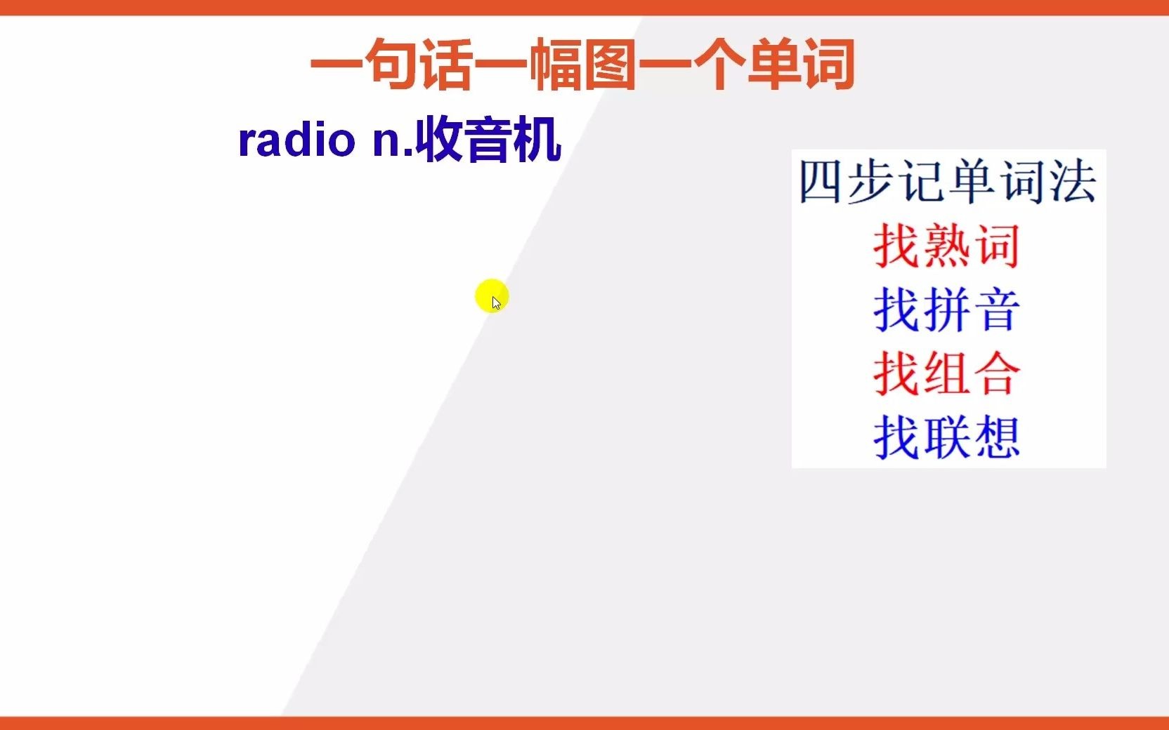 radio收音机的英语单词怎么记忆哔哩哔哩bilibili