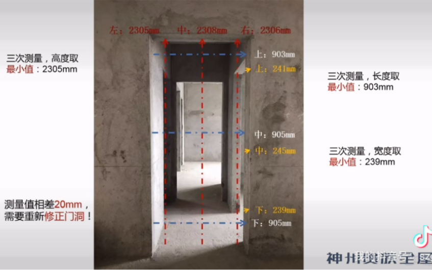 门洞尺寸测量哔哩哔哩bilibili