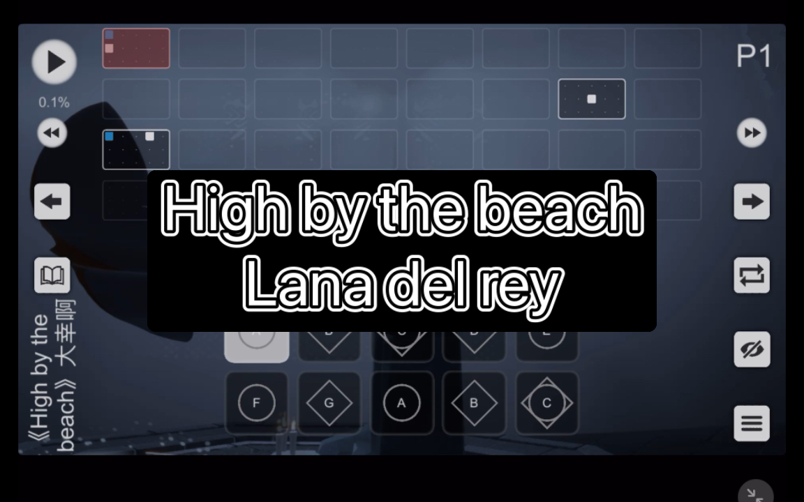 [图]【Sky光遇】High by the beach-Lana del rey 光遇琴谱 sky studio