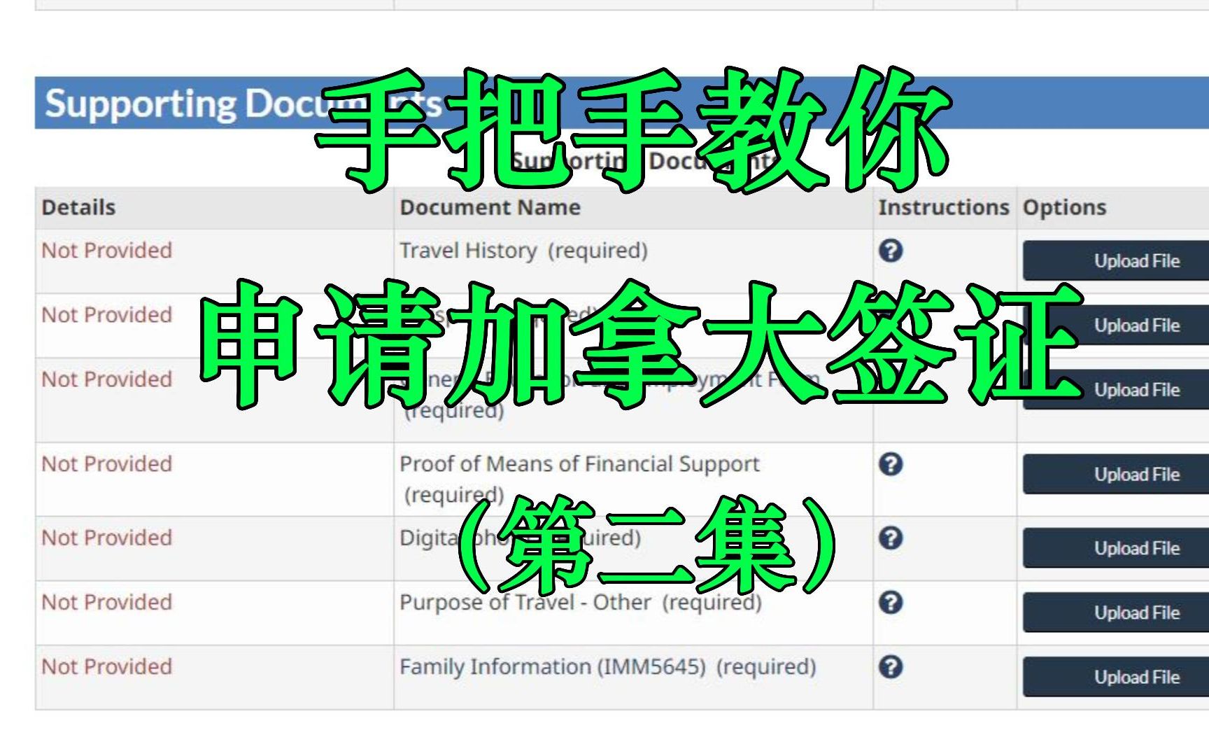 【加拿大签证】手把手签证申请专业教学(第二集)哔哩哔哩bilibili