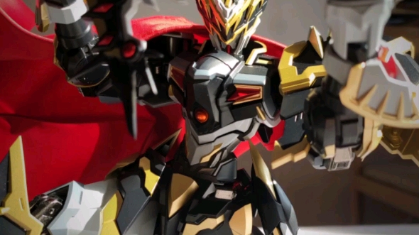 猎魔人 刃龙皇 1/72 合金成品 神龙斗士 剑王龙神号 魔改风格