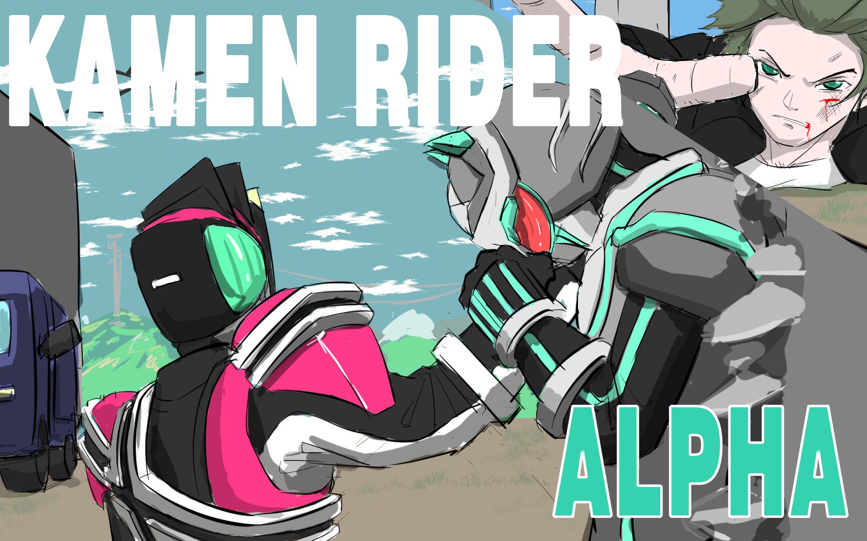 【kanmen rider】假面骑士阿尔法 第二话 预告_哔哩哔哩_bilibili